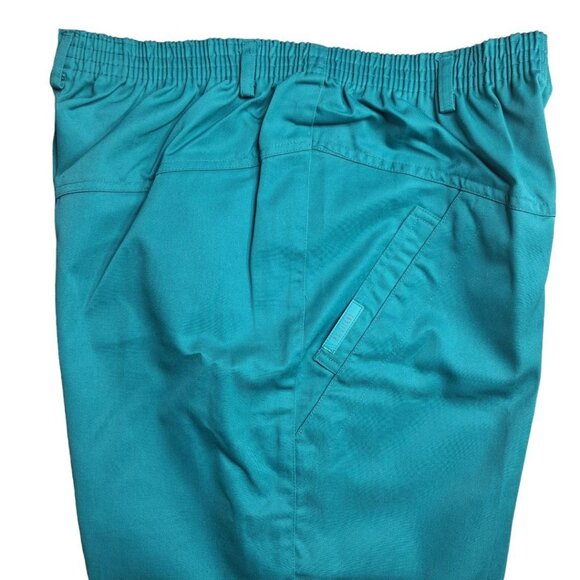 P S Gitano Plus Short Pants Teal Womens 32 x 28 Tags Pockets Petite - Picture 3 of 8